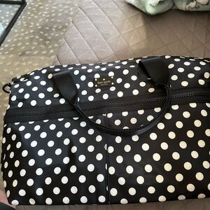 Kate Spade Black and White Polka Dot Tote